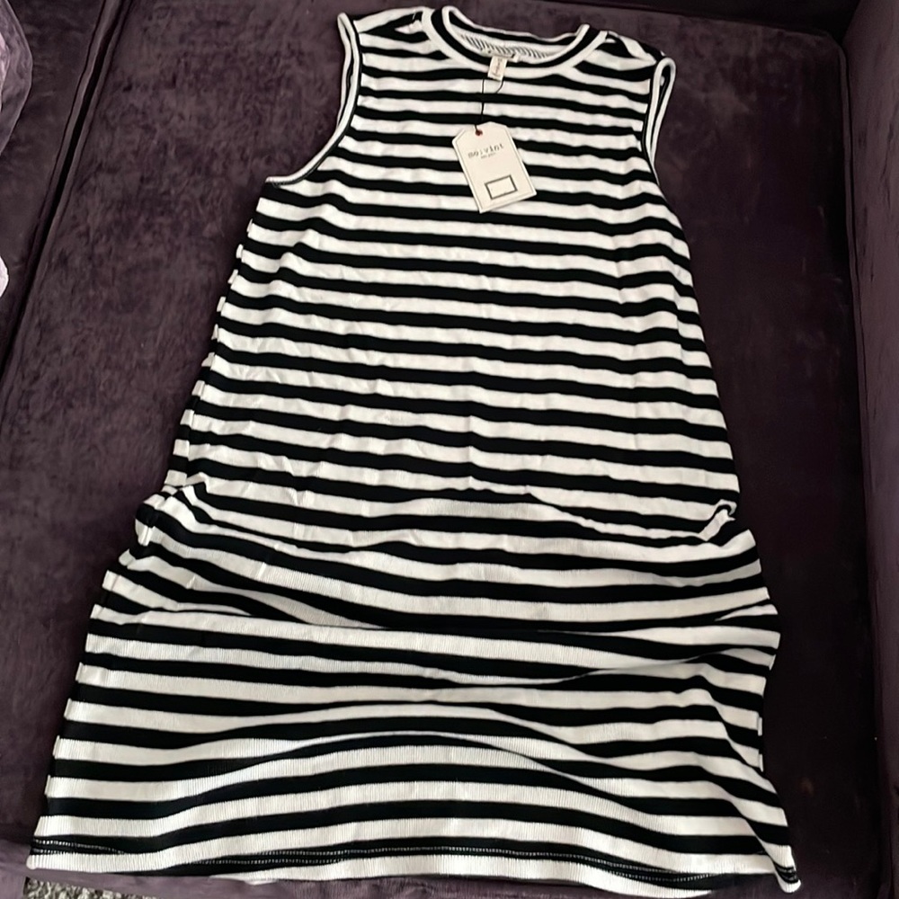 Mo:vint knitted sleeveless dress